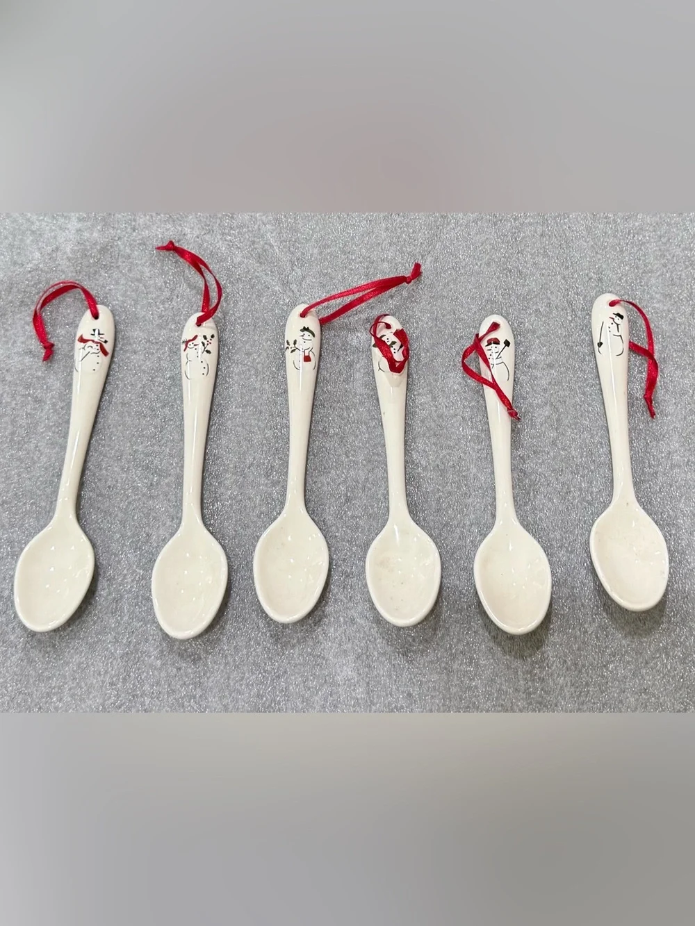 Williams Sonoma Snowman Spoons
